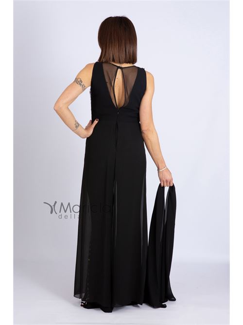 Tuta con paiette PAOLA FORTI | PF308NERO